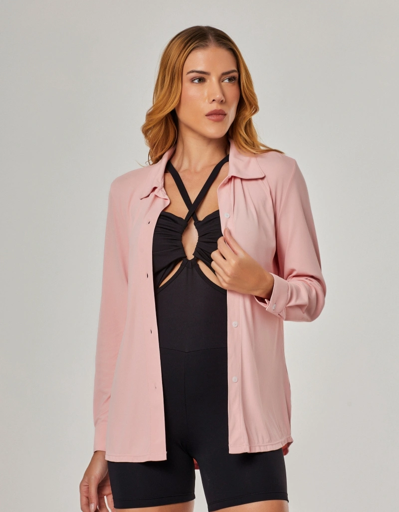 Vestem - Flow Pink Romance Shirt - CMS01.NY.C0243