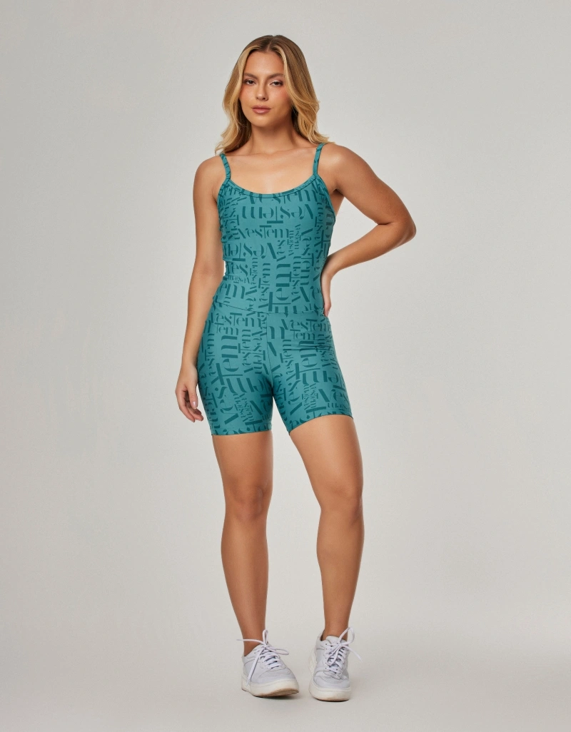 Vestem - Romper Logomania Myst Vestem Peacock - MAC284.NY.E1302.I25