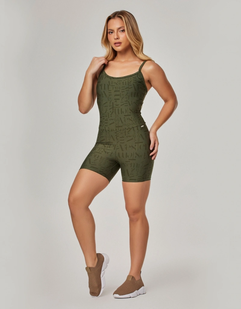 Vestem - Romper Logomania Myst Vestem Verde Croco - MAC284.NY.E1336.V26