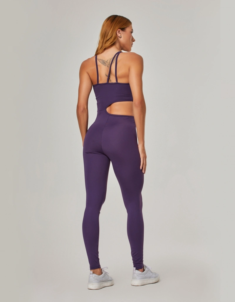 Vestem - Cut Out Sunny Purple Amethyst Jumpsuit - MAC295.NY.C0515