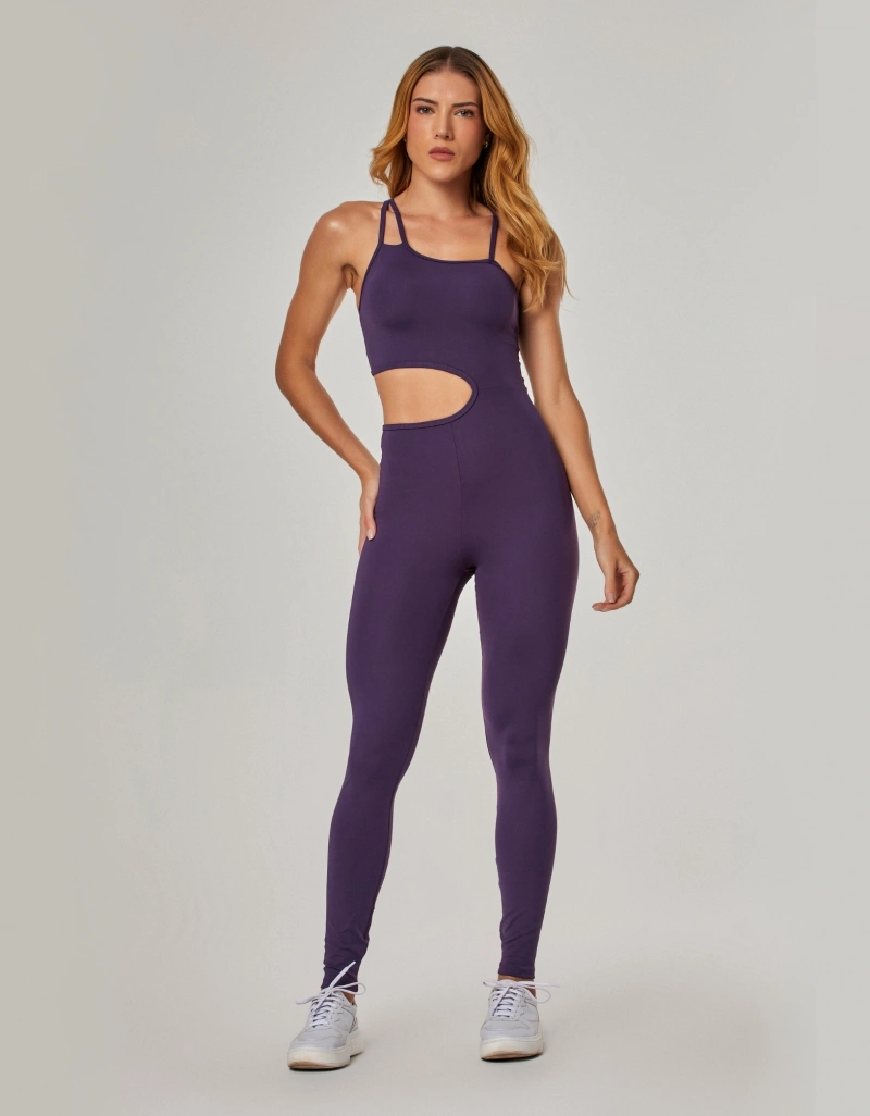 Vestem - Cut Out Sunny Purple Amethyst Jumpsuit - MAC295.NY.C0515