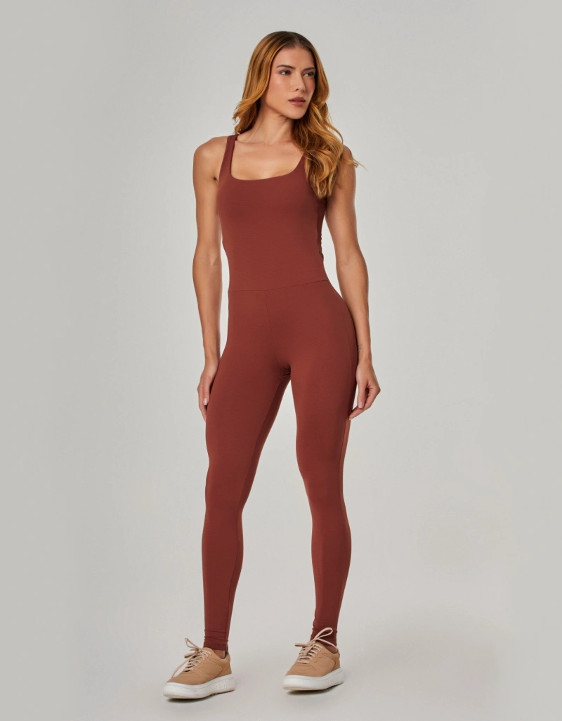 Vestem - Macacão Empina Invisível Cross Marrom Mascavo - MAC298.NY.C0729