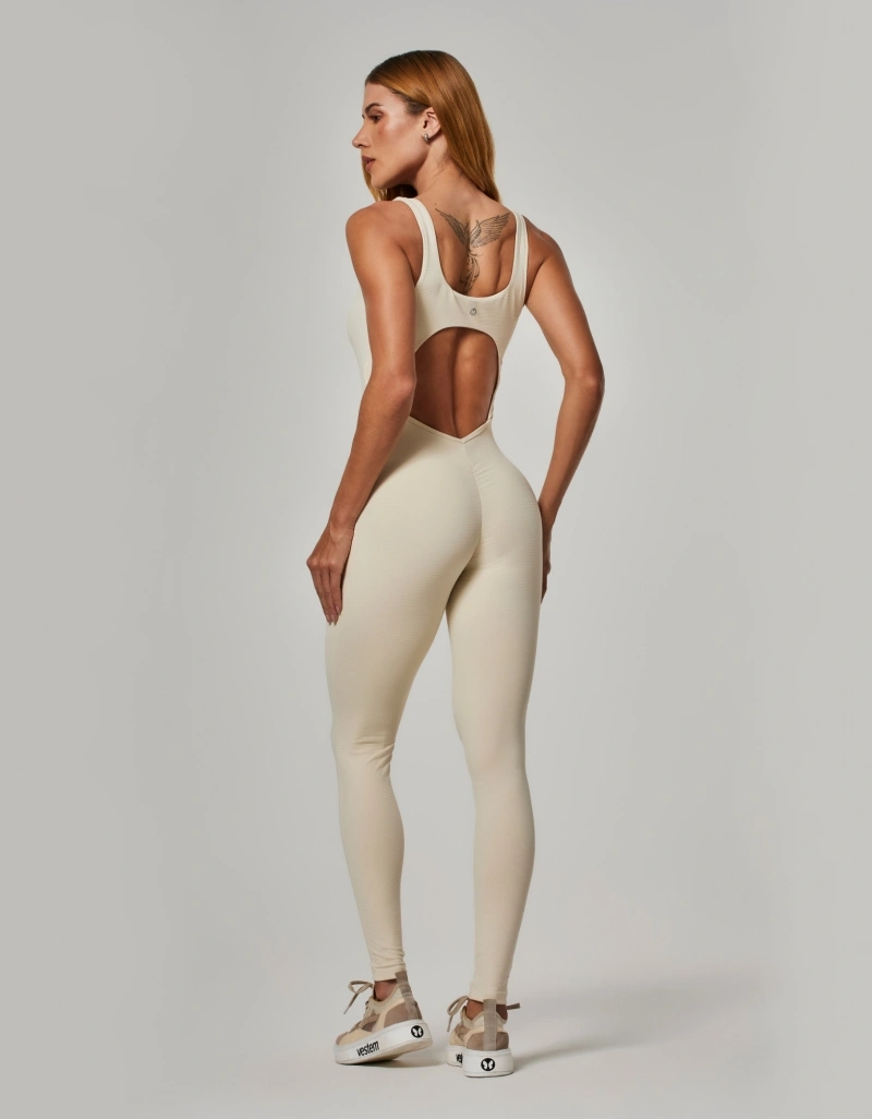 Vestem - Invisible Jumpsuit Cross Off White - MAC298.NY.C0294