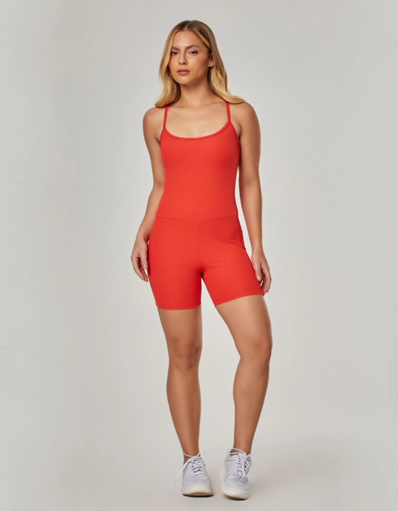 Vestem - Macaquinho com Bolsos Balance Vermelho Grenadine - MAC304.NY.C0575