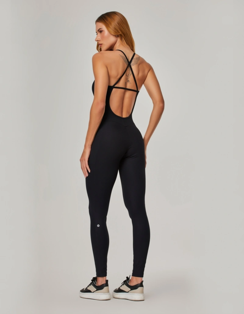 Vestem - Balance Black Jumpsuit with Pockets - MAC306.NY.C0002