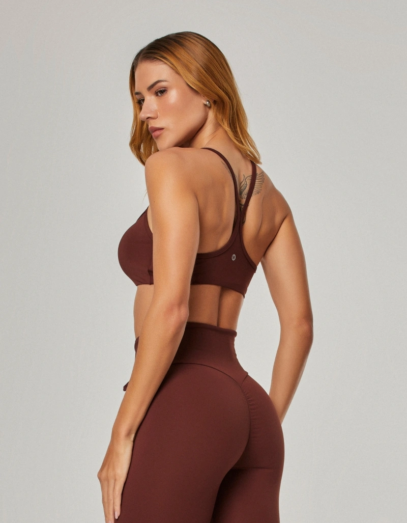 Vestem - Top Medium Support Icon Brown Leather - TOP1305.NY.C0711