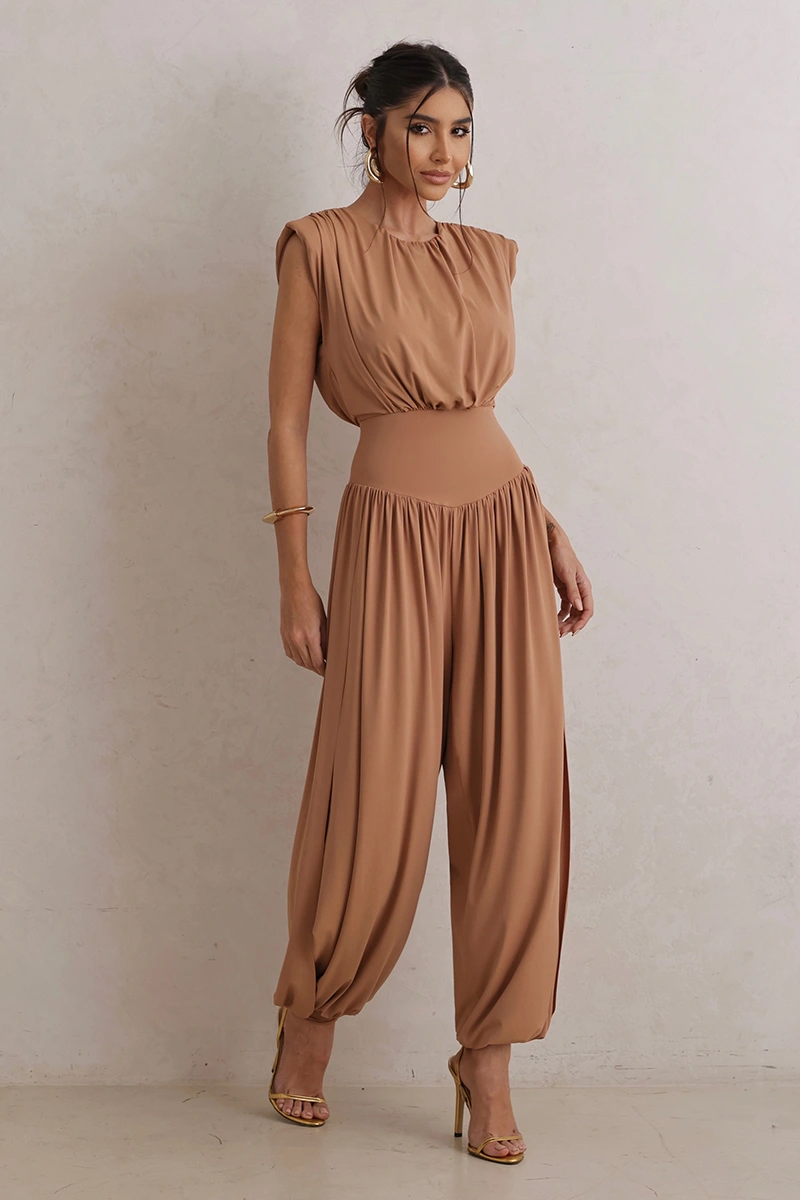 Dot Clothing - Jumpsuit Dot Clothing Kiara Aladin Beige - 2793BEGE