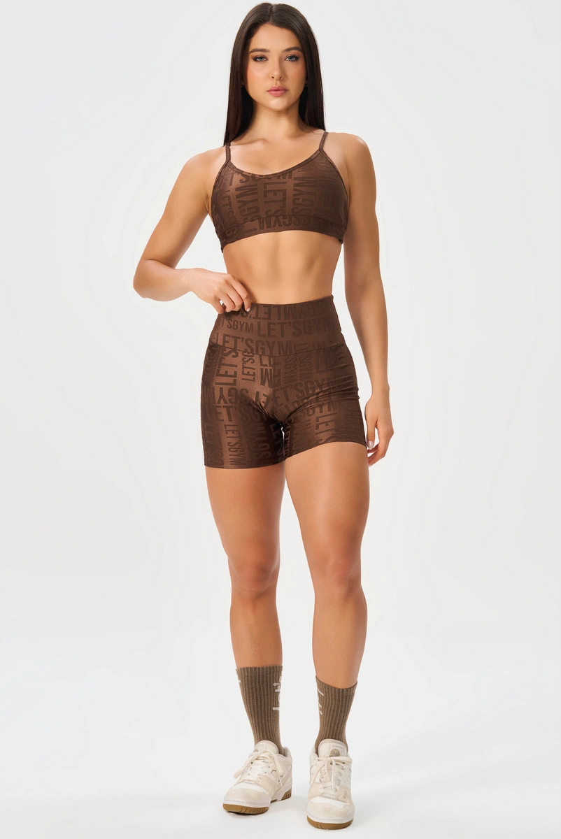 Lets Gym - Short Velvet Name  - 2629MR