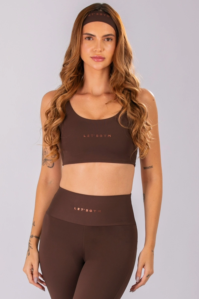 Lets Gym - Top Basic Colors Coffee - 2906CF