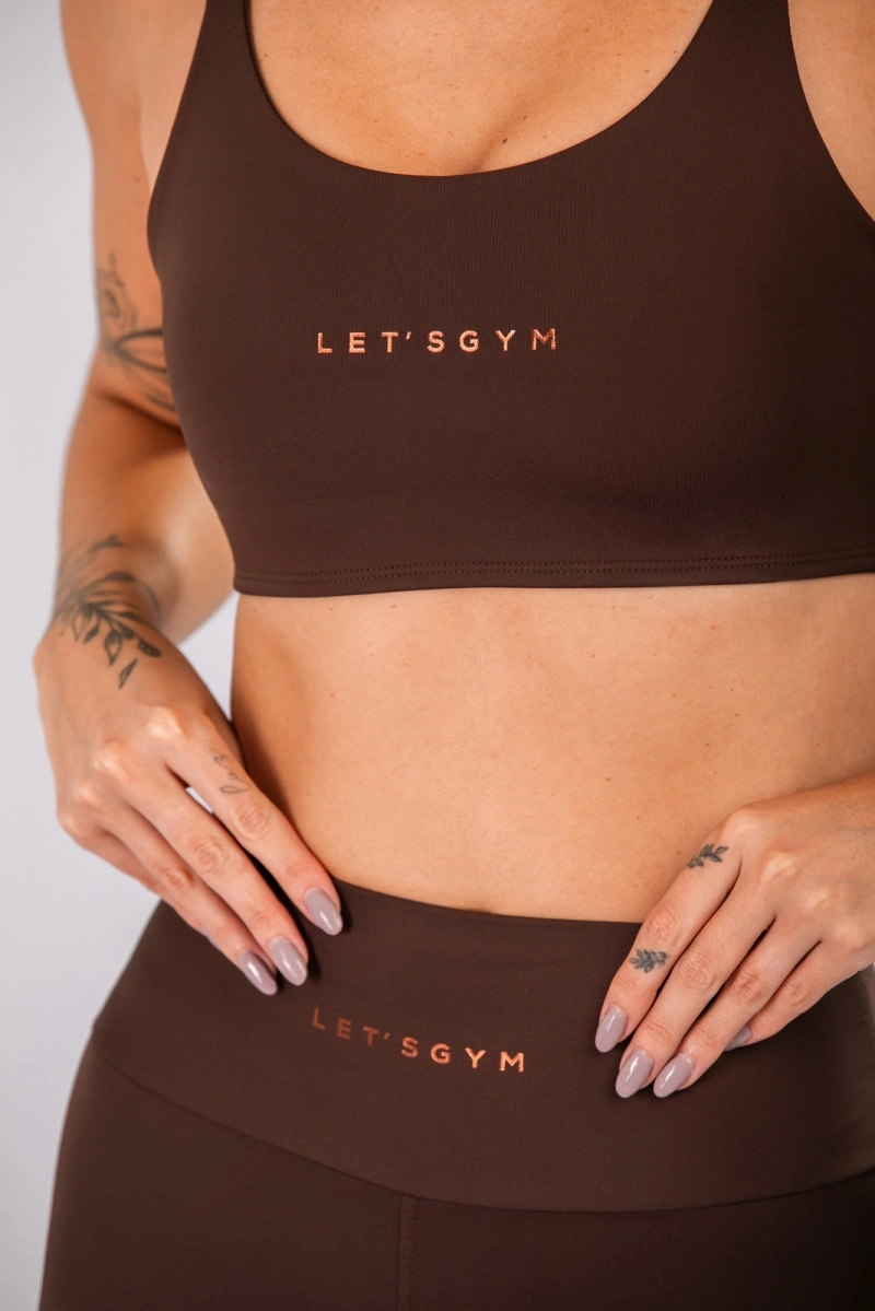 Lets Gym - Top Basic Colors Coffee - 2906CF
