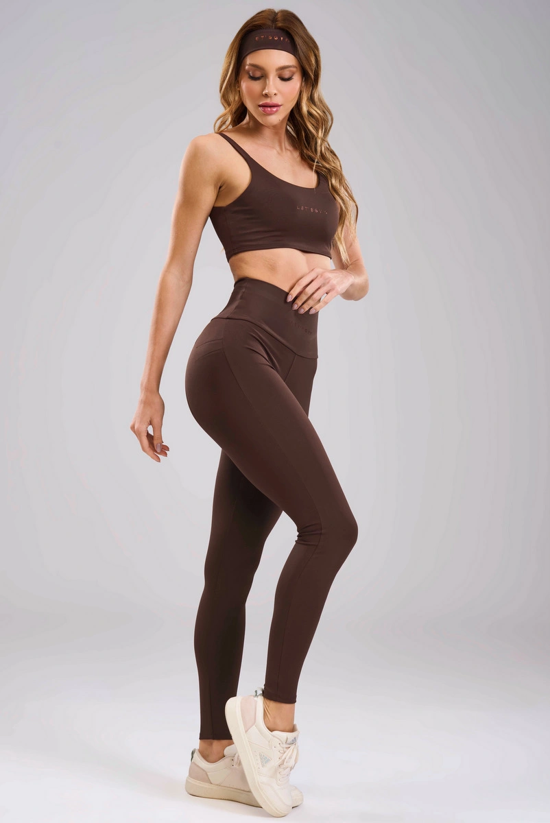Lets Gym - Top Basic Colors Coffee - 2906CF