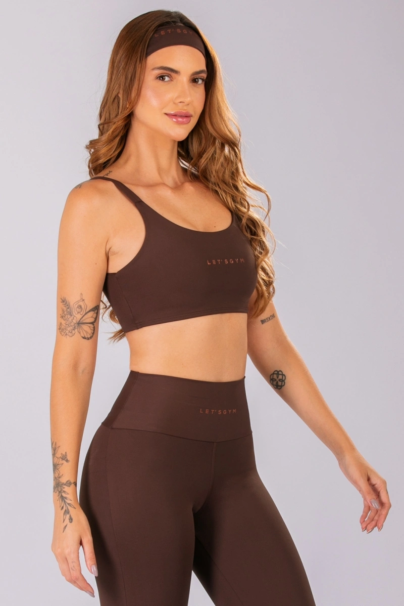 Lets Gym - Top Basic Colors Coffee - 2906CF