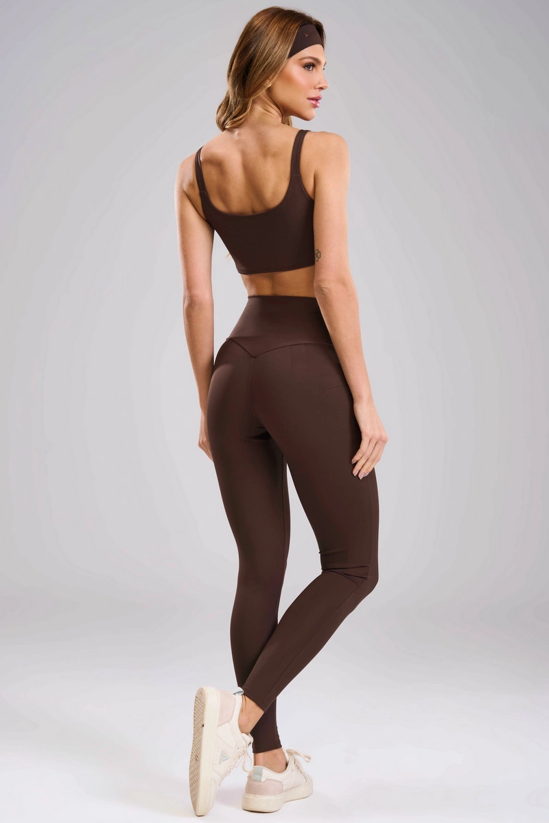 Lets Gym - Legging Basic Colors Coffee - 2907CF