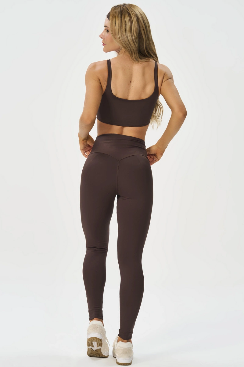 Lets Gym - Legging Basic Colors Coffee - 2907CF