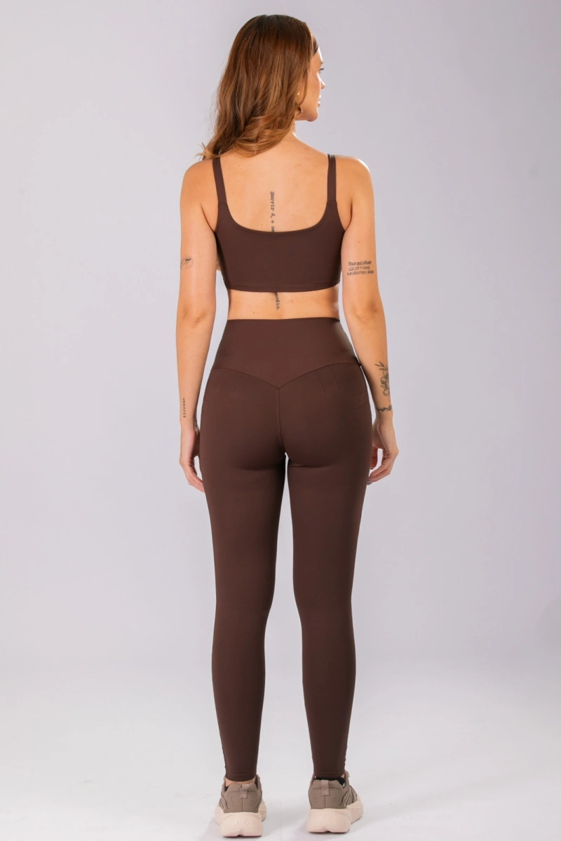 Lets Gym - Legging Basic Colors Coffee - 2907CF