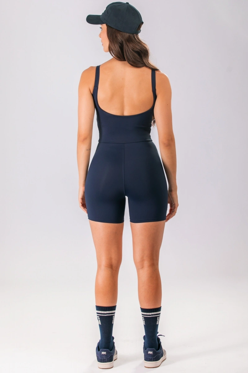 Lets Gym - Macaquinho Basic Colors Navy Blue - 2910NB
