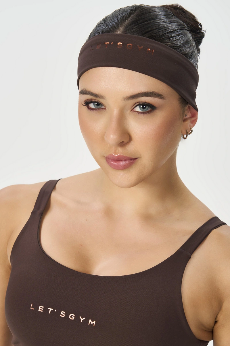 Lets Gym - Basic Colors Coffee Hairband - 2911CF
