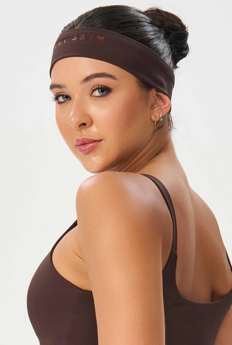 Lets Gym - Faixa De Cabelo Basic Colors Coffee - 2911CF