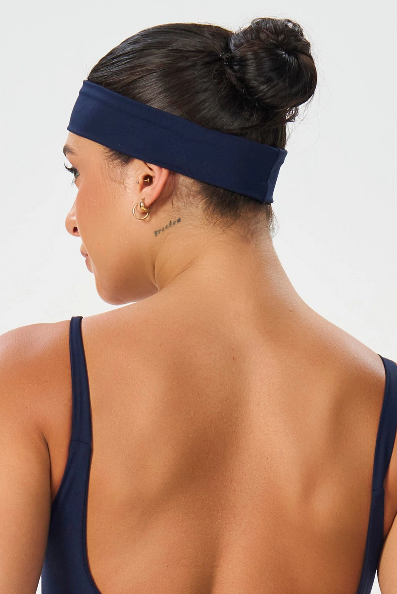 Lets Gym - Faixa De Cabelo Basic Colors Navy Blue - 2911NB