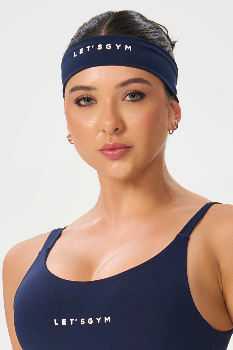 Lets Gym - Basic Colors Navy Blue Hairband - 2911NB