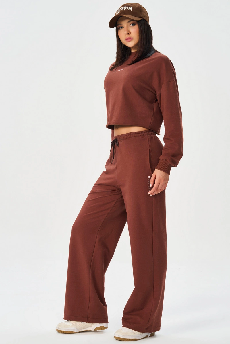 Lets Gym - Pants Pantalona Urban Layers Dark Brown - 2916DBR