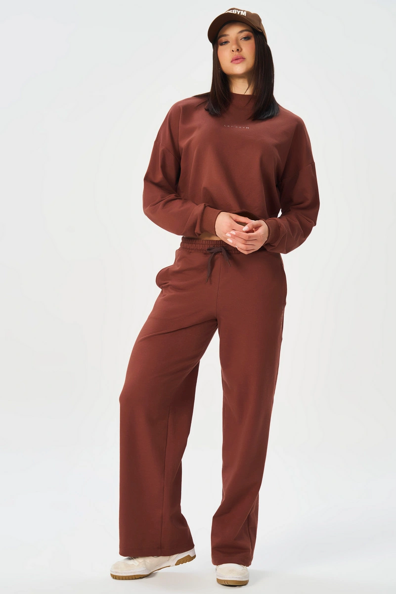 Lets Gym - Urban Layers Dark Brown Blouse - 2917DBR