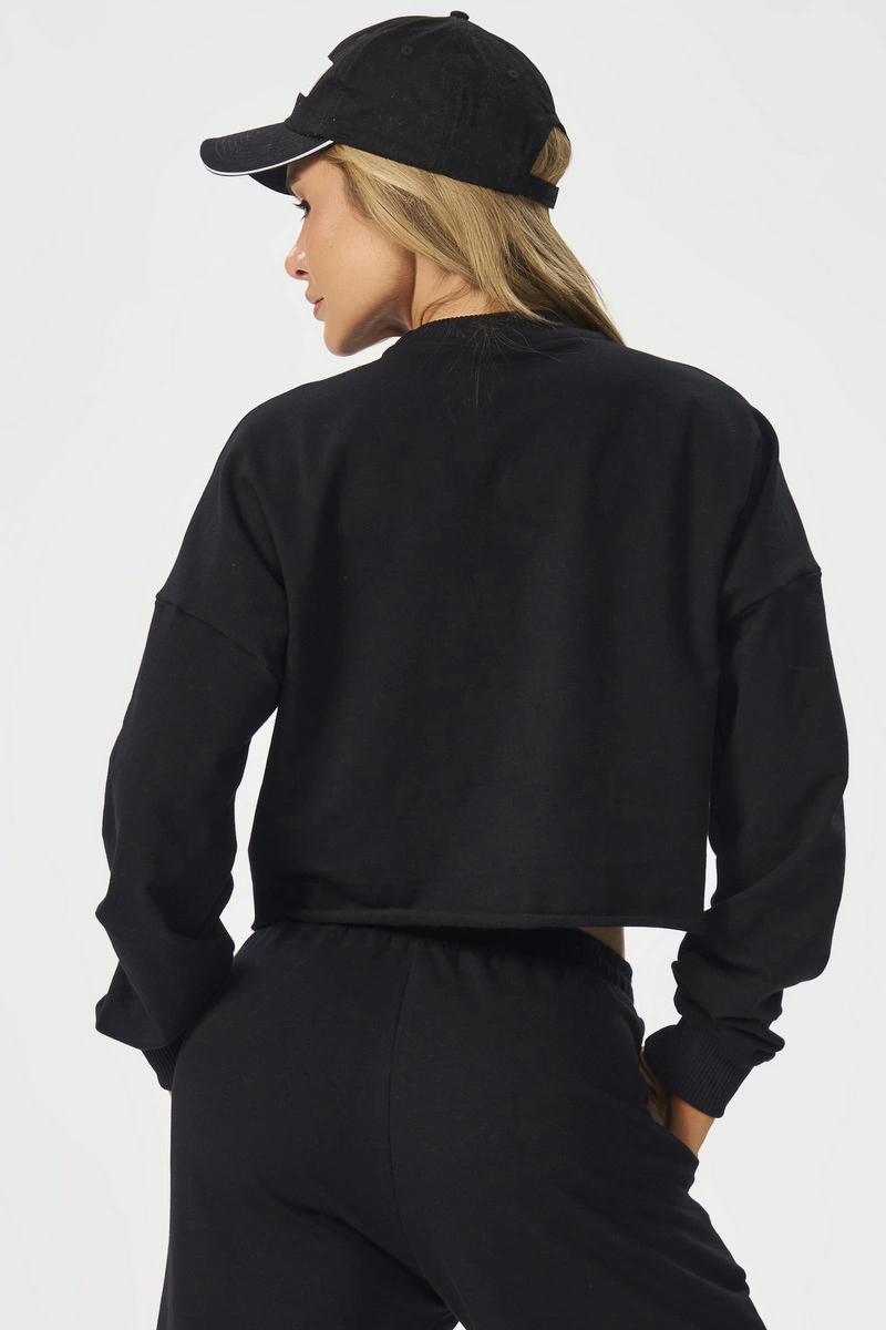 Lets Gym - Urban Layers Black Blouse - 2917PT