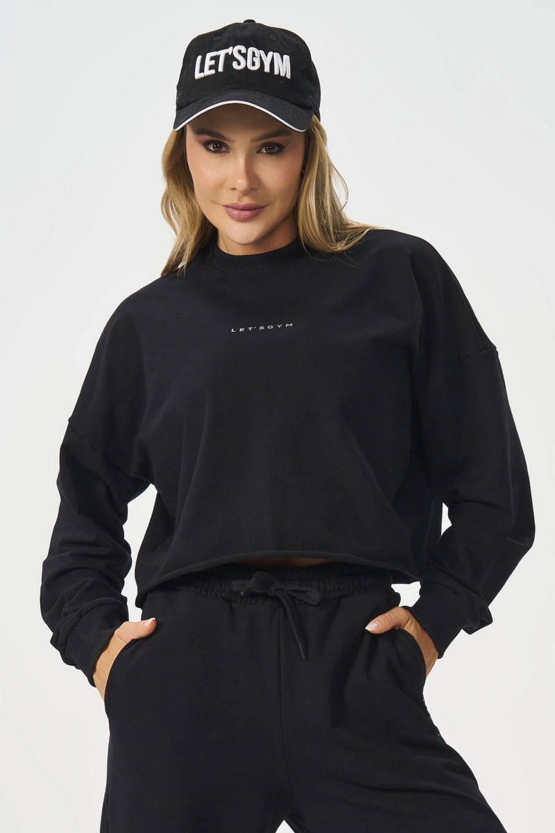 Lets Gym - Urban Layers Black Blouse - 2917PT