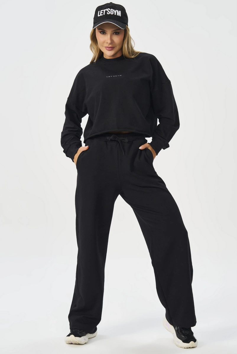 Lets Gym - Urban Layers Black Blouse - 2917PT
