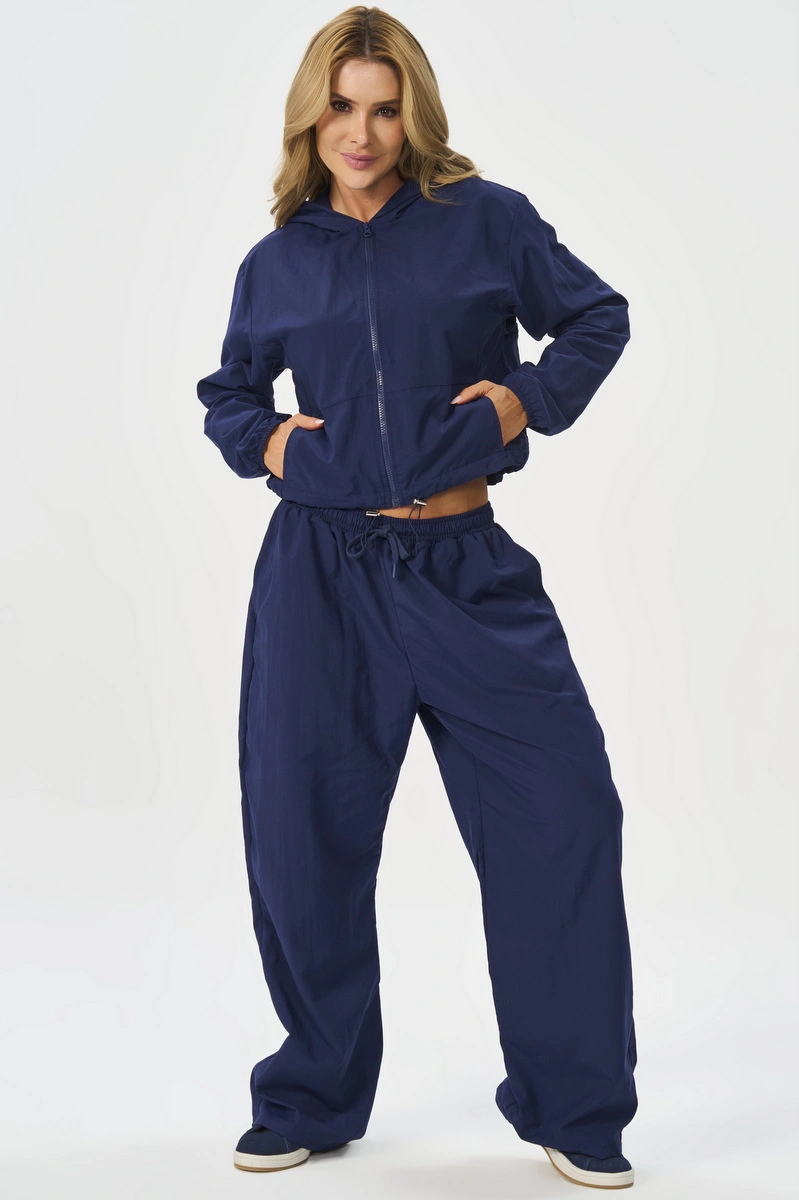 Lets Gym - Navy Blue Athleisure Jacket - 2923NB