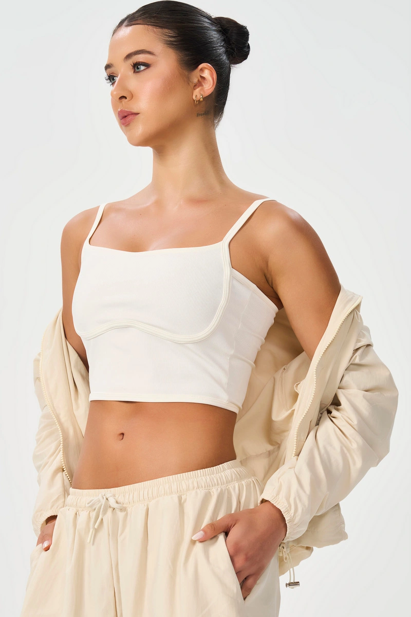 Lets Gym - Off-White Athleisure Jacket - 2923OFW