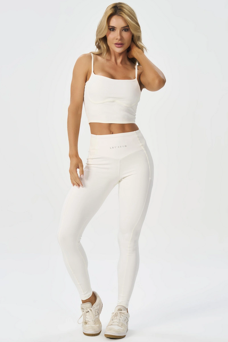 Lets Gym - Legging Bold Rib Chantilly - 3138CTL