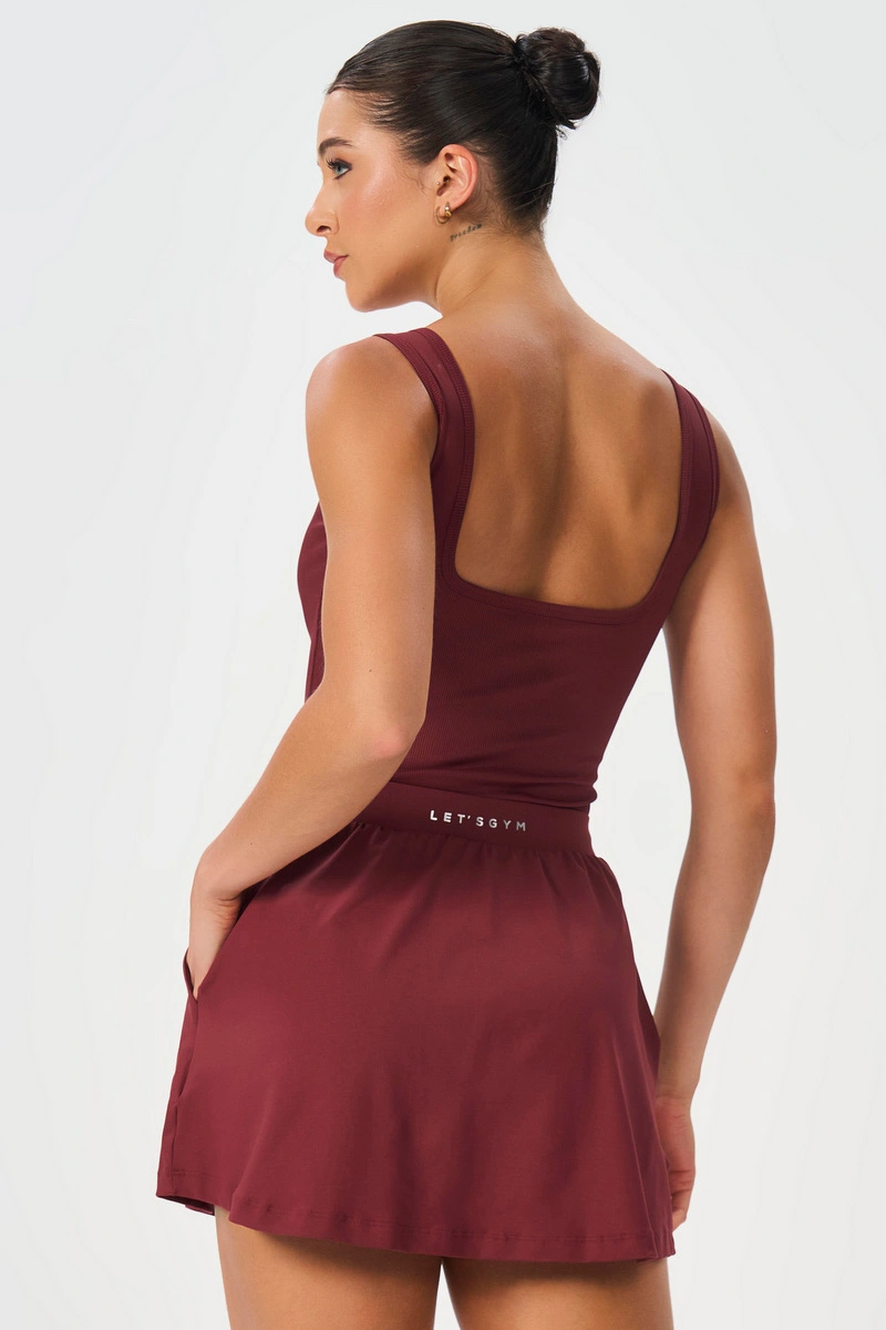 Lets Gym - Body Bold Rib Burgundy - 3140BG