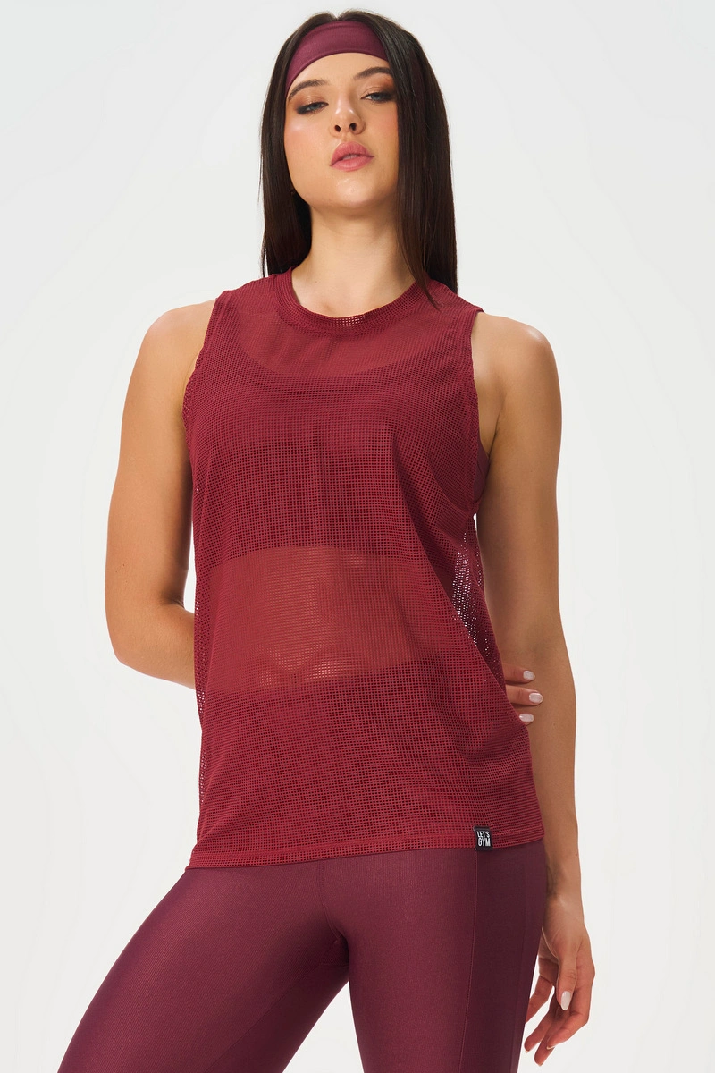 Lets Gym - Regata Screen Burgundy - 3168BG
