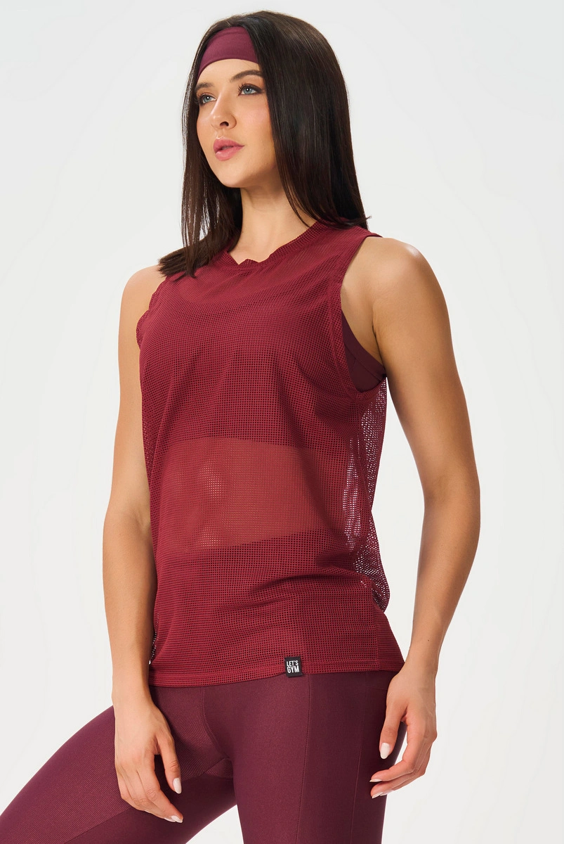 Lets Gym - Regata Screen Burgundy - 3168BG