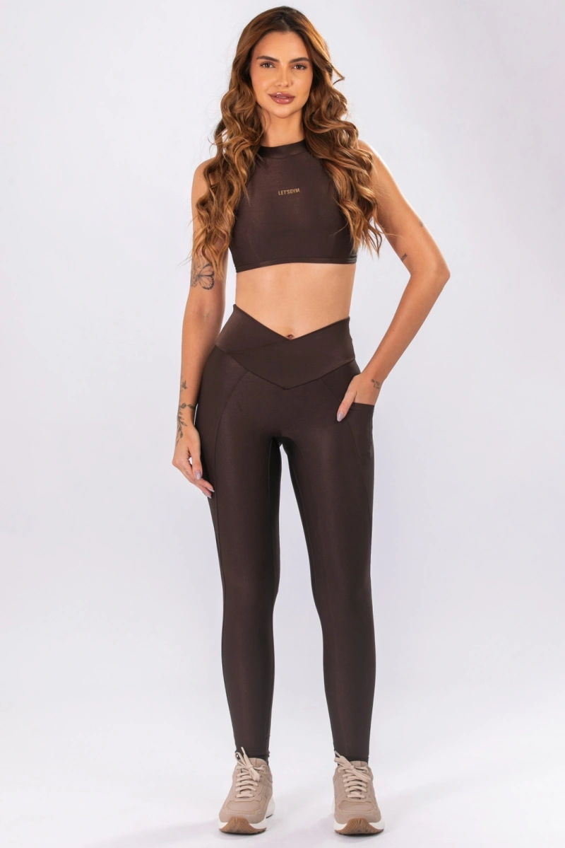 Lets Gym - Top Bright Form Coffee - 3207CF