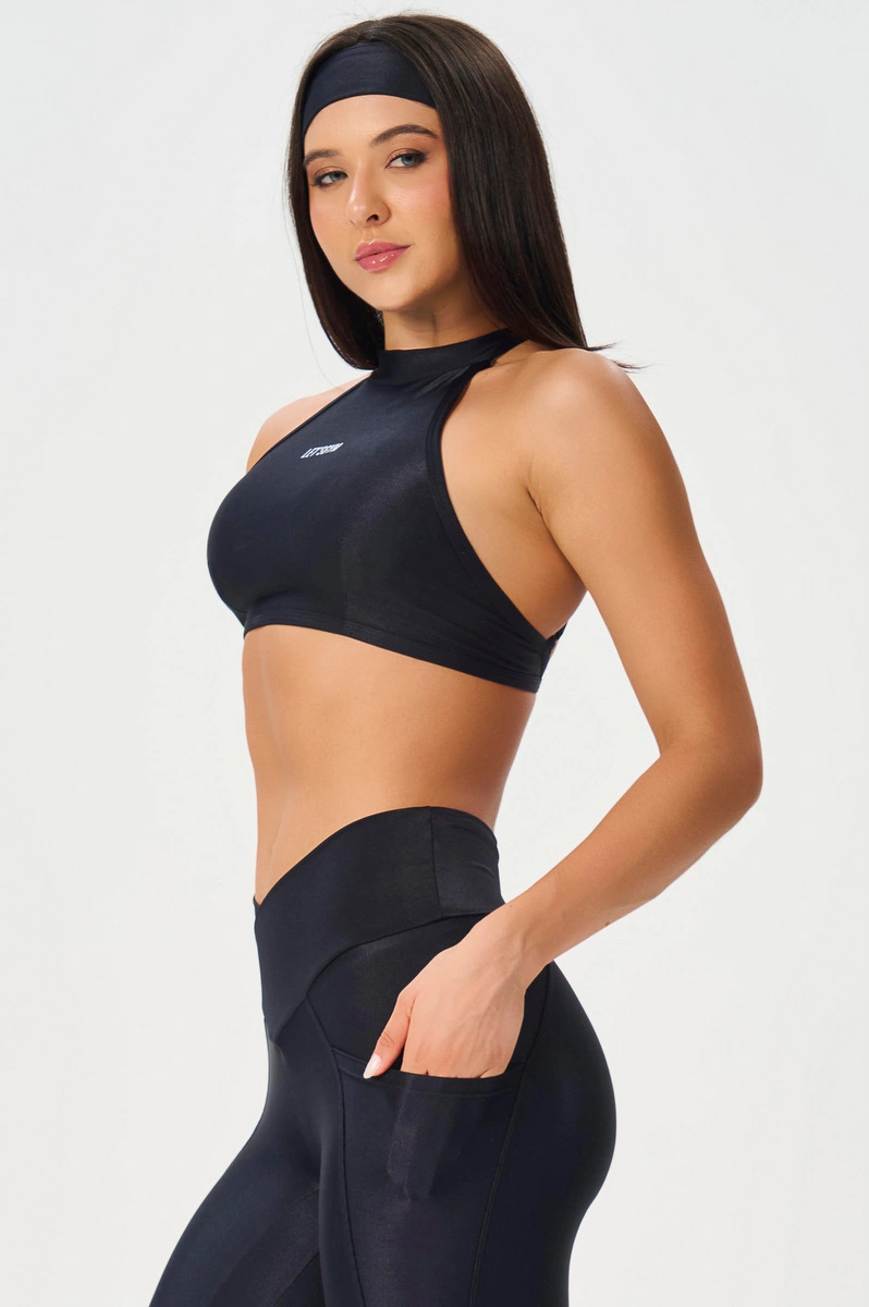 Lets Gym - Top Bright Form Preto - 3207PT