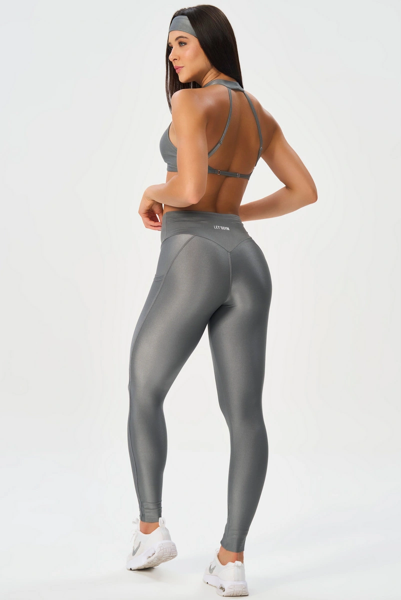 Lets Gym - Bright Form Grey Leggings - 3208GR