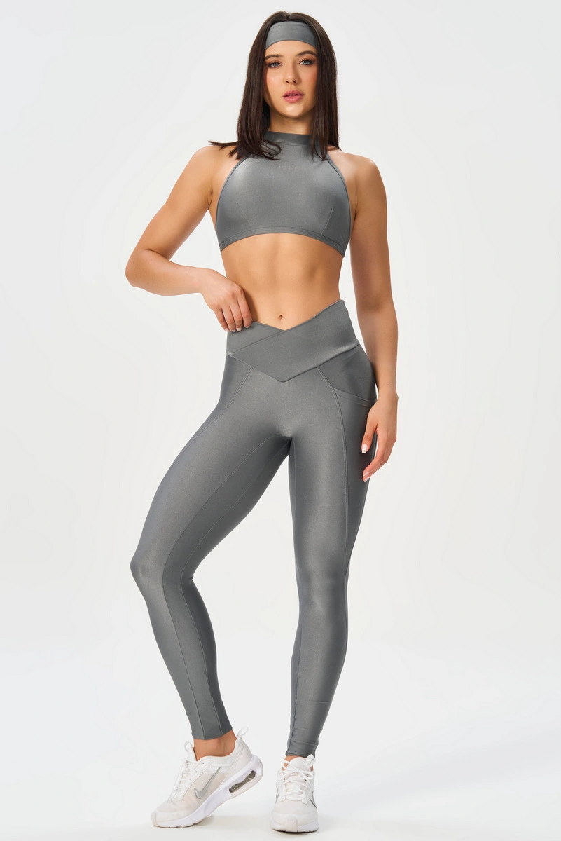Lets Gym - Bright Form Grey Leggings - 3208GR