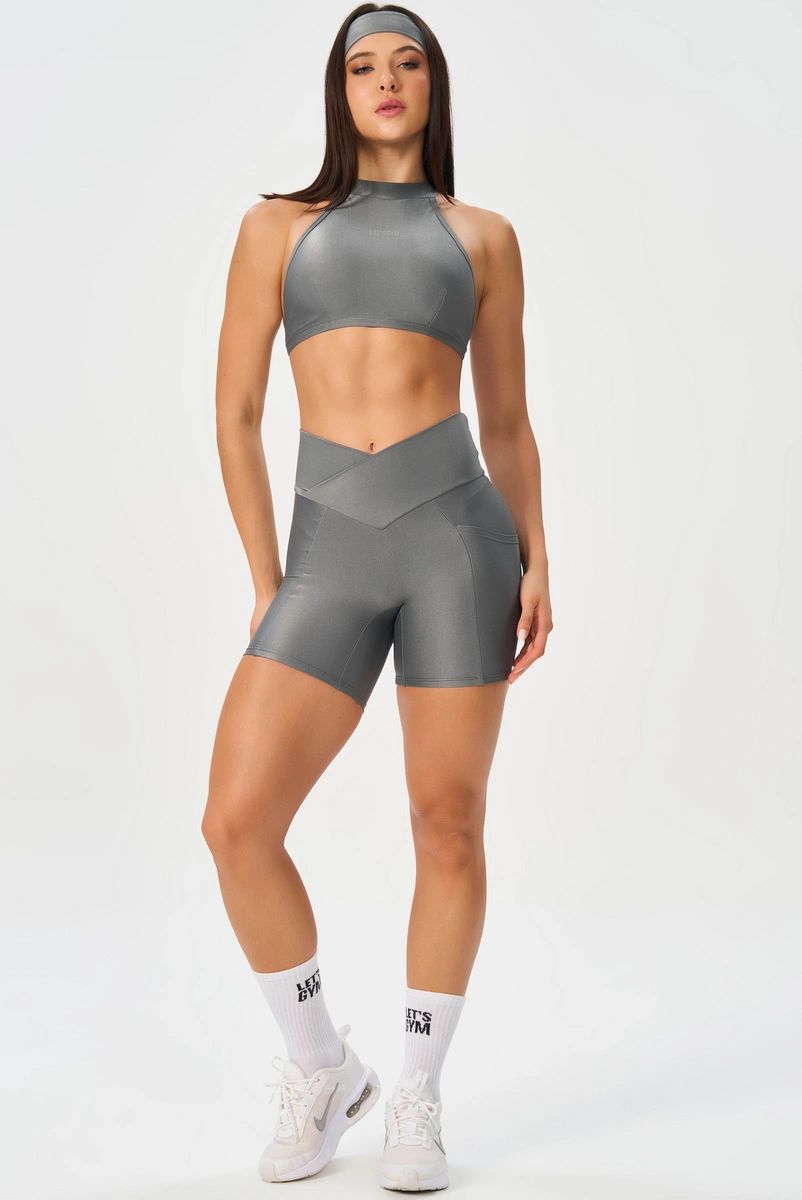 Lets Gym - Short Bright Form Grey - 3209GR