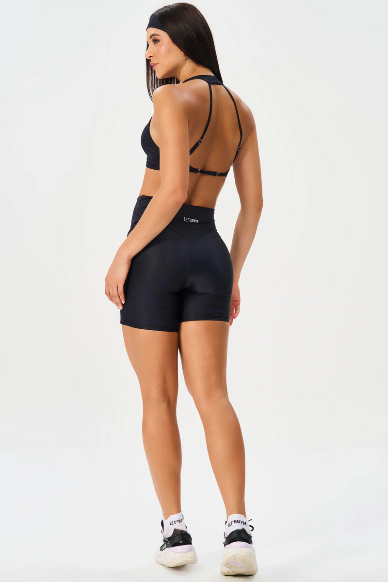 Lets Gym - Short Bright Form Preto - 3209PT