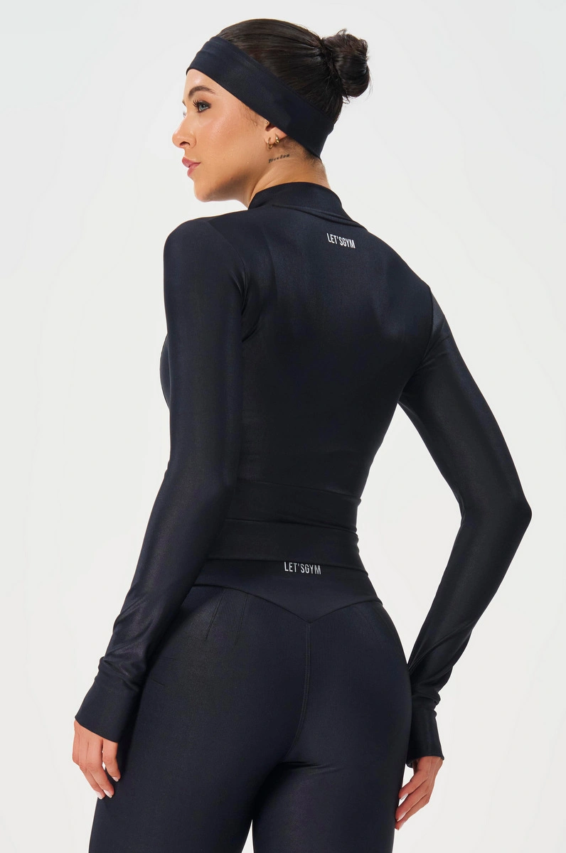 Lets Gym - Bright Form Black Jacket - 3210PT