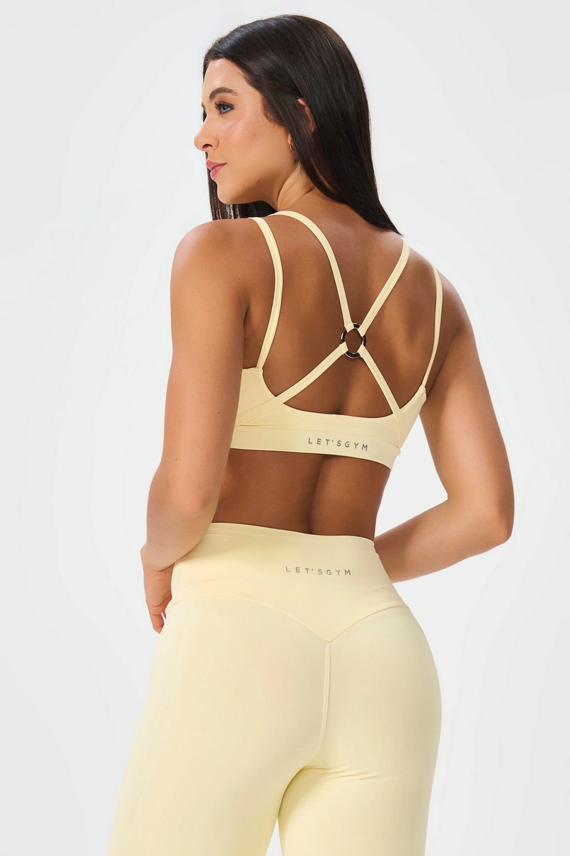 Lets Gym - Top Matte Form Butter Yellow - 3228AMT