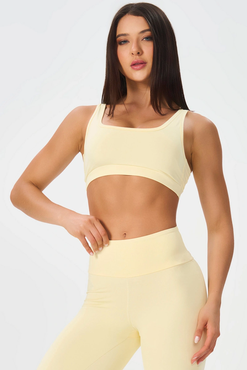 Lets Gym - Top Matte Form Amarelo Manteiga - 3228AMT