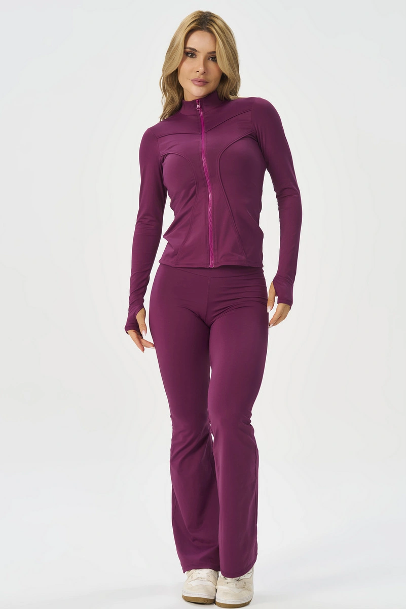 Lets Gym - Jacket Matte Form Dark Berry - 3238DB