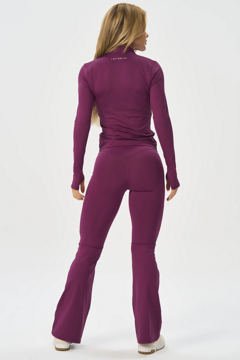 Lets Gym - Jacket Matte Form Dark Berry - 3238DB