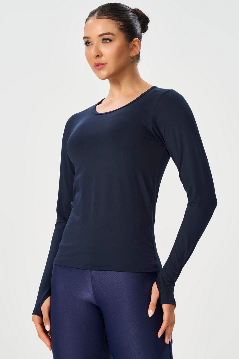 Lets Gym - Thermo Fit Shirt, Navy Blue - 3246NB
