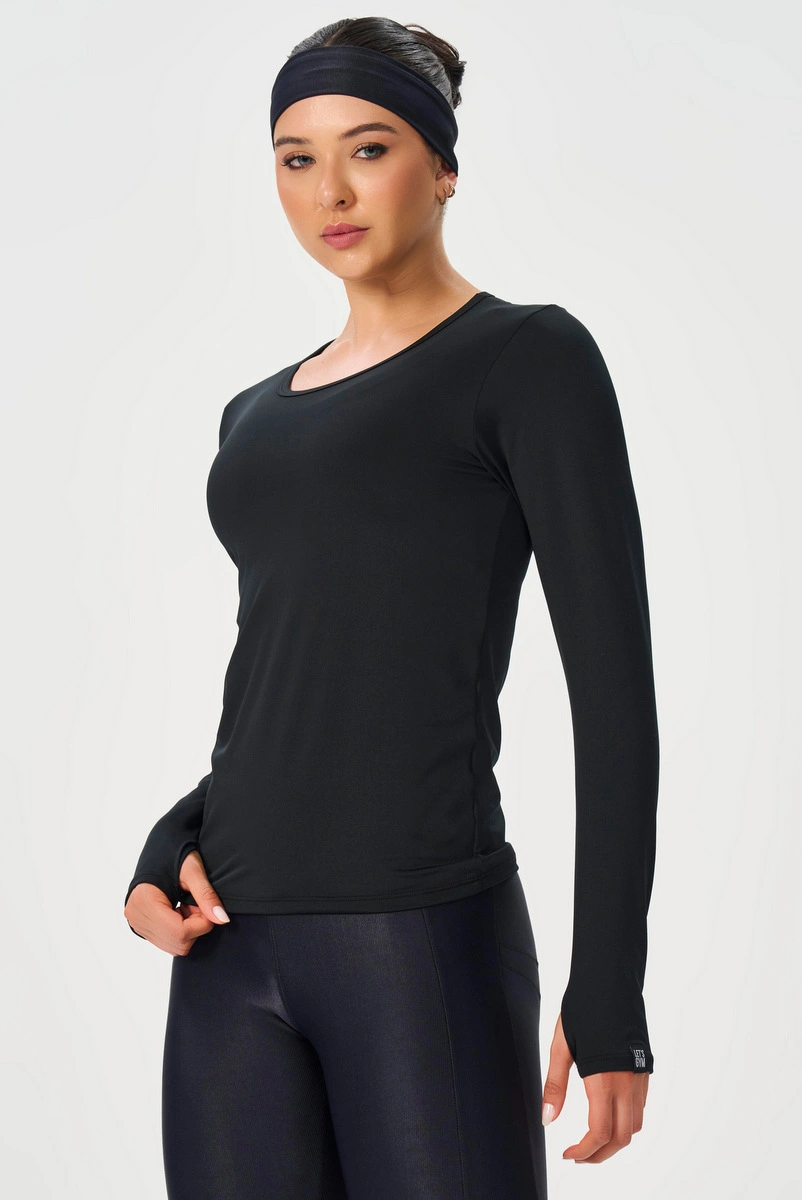 Lets Gym - Blusa Thermo Fit Preto - 3246PT