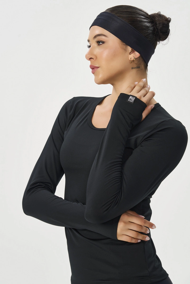 Lets Gym - Blusa Thermo Fit Preto - 3246PT