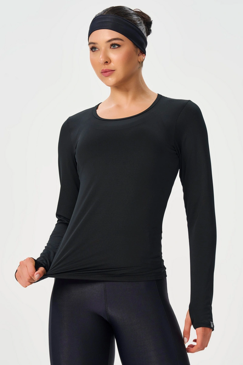 Lets Gym - Blusa Thermo Fit Preto - 3246PT